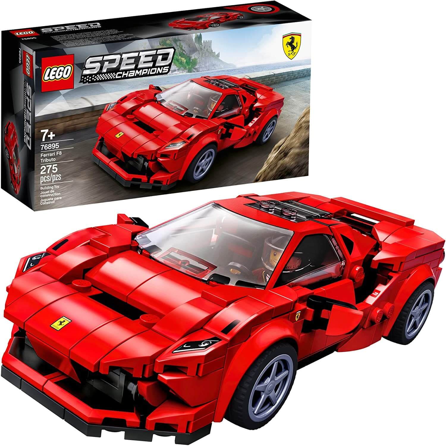 LEGO Speed Champions 76895 Ferrari F8 Tributo (275 piezas)